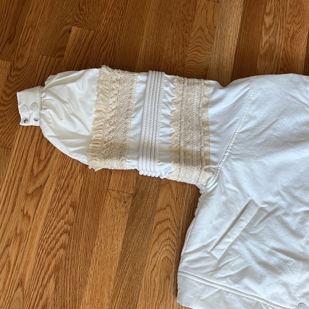 NWT Free People Solstice Bomber Size XS Color White - Picture 7 of 17